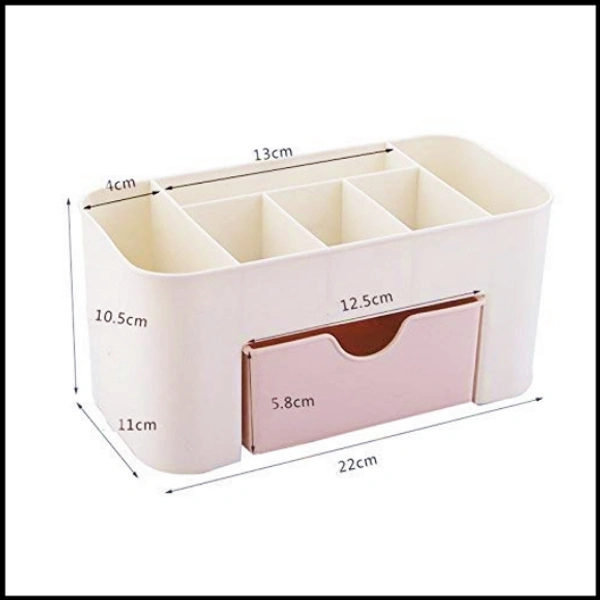 Cosmetics Storage Box, Cosmetic Make Up Organiser Display Table Desktop Storage Stand, Cosmetic Drawer Type Storage Box Case Holder Brush Pen Jewelry Organizer Saving Space (Multicolor) 